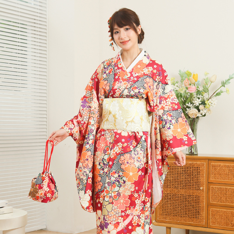 日本の着物 女性用改良版 カジュアルウェア 長さ140cm  - Women Formal Wear Ethnic のレビューと価格