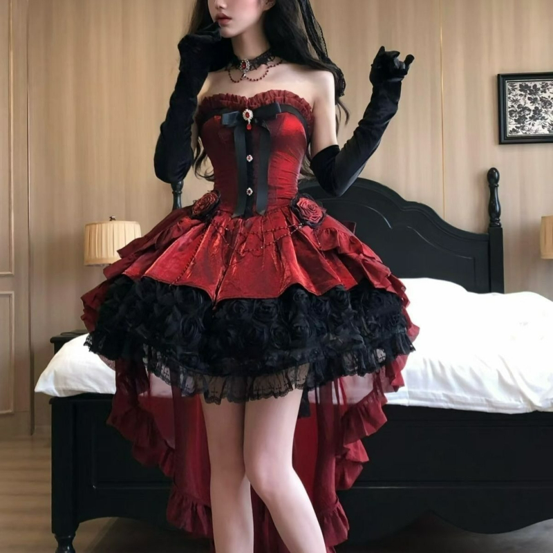 ビクトリア朝の甘いエレガントなロリータドレス女性ヴィンテージ - Victorian Women'S Formal Wear のレビューと価格